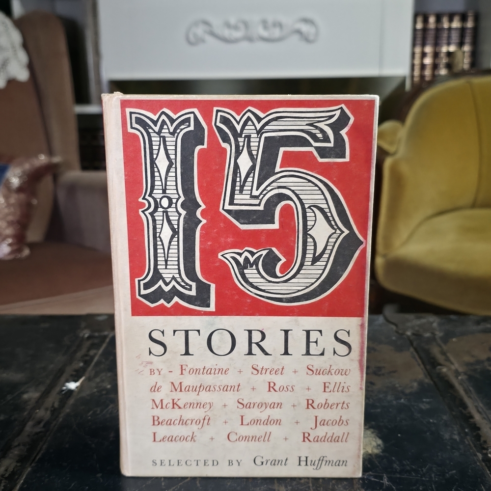 Antique Red and Black Coffee Table Book